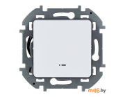 Переключатель на 2 направления с подсветкой Legrand Inspiria 673660 (белый)