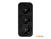 Розетка со шторками Legrand Quteo 782473 (чёрный)