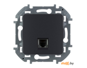 Розетка телефонная Legrand Inspiria 1хRJ-11 (антрацит) 673823