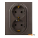 Розетка 2x2P+E Legrand Structura (764233) магнезиум