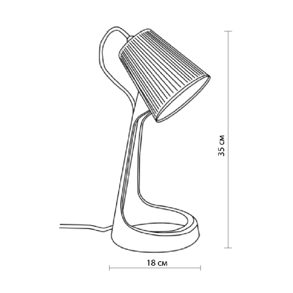 Светильник настольный 21 Век-свет 0010 графит (6) (1)