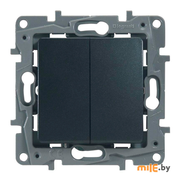 Переключатель Legrand Etika Plus 672612 антрацит