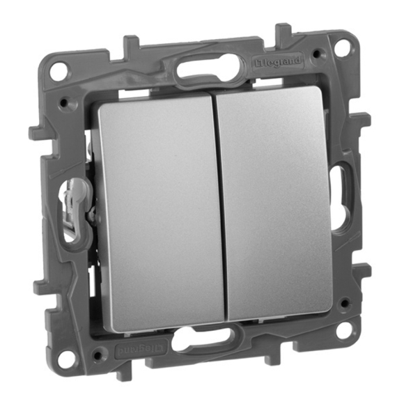 Выключатель Legrand Etika 672402 алюминий