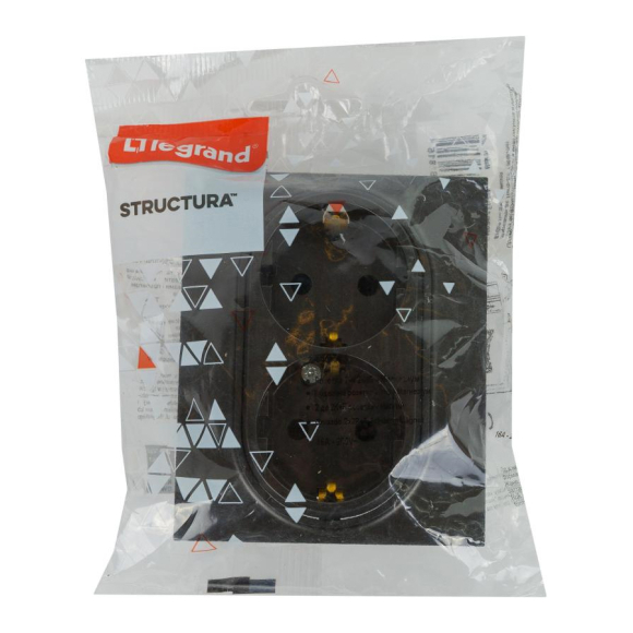 Розетка 2x2P+E Legrand Structura (764233) магнезиум