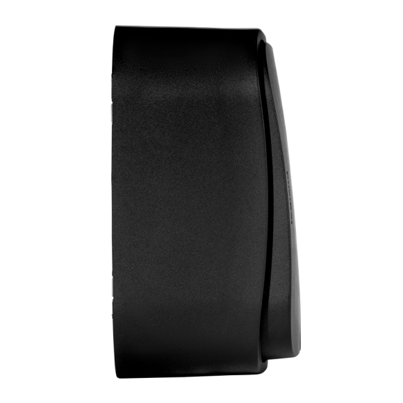 Выключатель двухклавишный Legrand Quteo (чёрный матовый) 782474