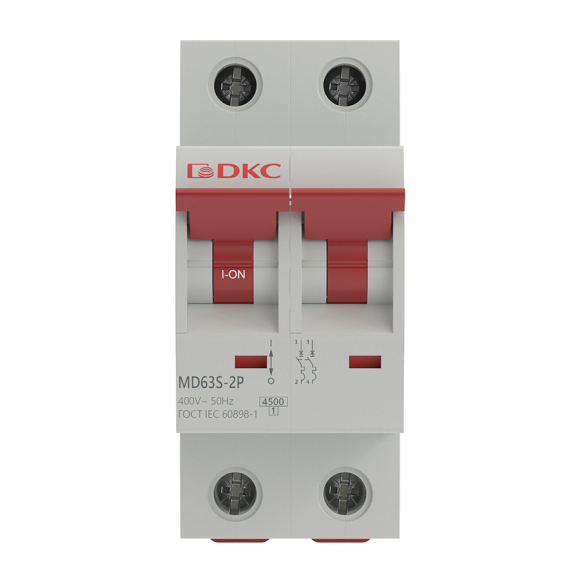 Автоматический выключатель DKC Yon Max MD63N 2P 32A C 4.5kA 2М MD63S-2PC32