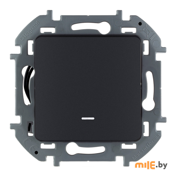 Переключатель на 2 направления с подсветкой Legrand Inspiria 673663 (антрацит)