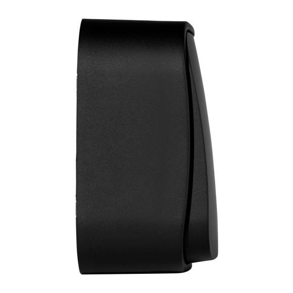 Выключатель двухклавишный Legrand Quteo (чёрный матовый) 782471