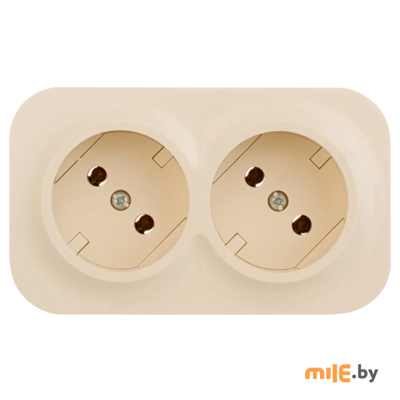 Розетка моноблок с предварительным подключением Legrand Quteo 782261 (слоновая кость)