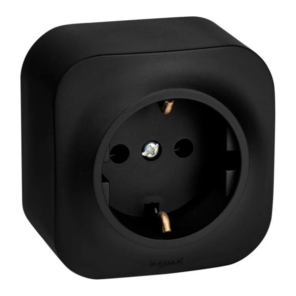 Розетка Legrand Quteo 782472 (чёрный)