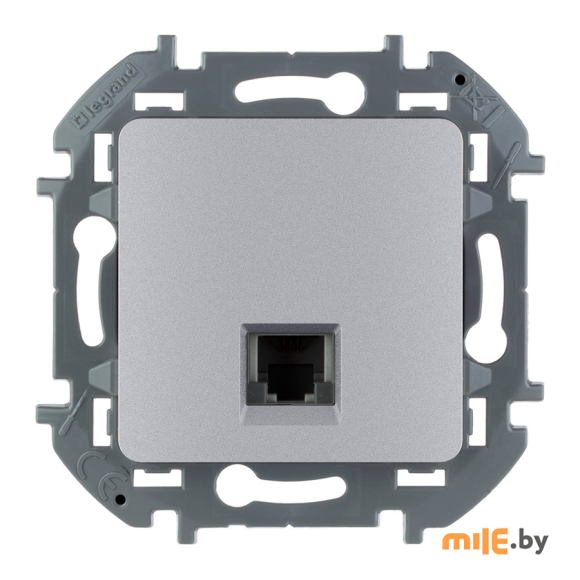 Розетка телефонная Legrand Inspiria 1хRJ-11 (алюминий) 673822