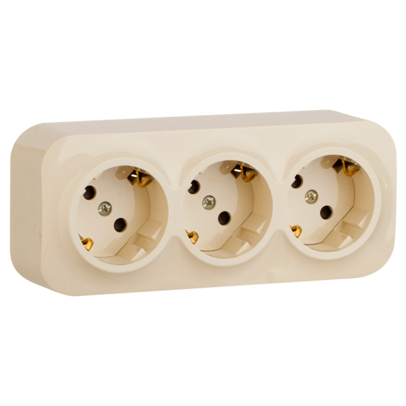 Розетка с предварительным подключением Legrand Quteo 782268 (слоновая кость)