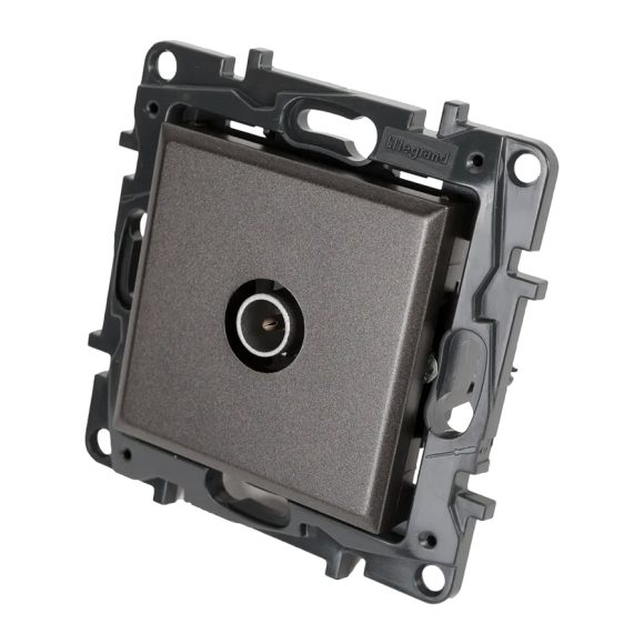 Розетка TV Legrand Structura звезда 764253 (магнезиум)