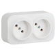 Розетка с предварительным подключением Legrand Quteo 782231 (белый)