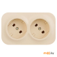 Розетка моноблок с предварительным подключением Legrand Quteo 782261 (слоновая кость)