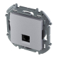 Розетка телефонная Legrand Inspiria 1хRJ-11 (алюминий) 673822