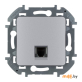 Розетка телефонная Legrand Inspiria 1хRJ-11 (алюминий) 673822