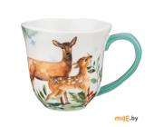 Кружка Lefard Лесная сказка 409-163 Олени (450 мл)