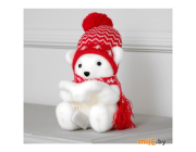 Фигура световая Luazon Lighting Медведь в красной шапочке и шарфе 484396