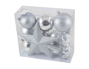 Ёлочные шары Волшебная страна SYCB17-517 (диаметр 40, 60, 70, 80 мм, 18 шт.)