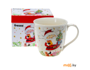 Кружка фарфоровая Новогодняя BB102319) 590 мл