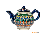 Чайник глиняный для жидкости, покрытие глазурь 1 л