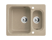 Кухонная мойка врезная на столешницу Belux KM 6150-01 бежевый