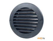 Вентрешетка круглая Семь ветров РК150с (графит)