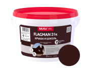 Краска водно-дисперсионная Flagman ВД-АК-1031к матовая 3 л шоколадно-коричневый