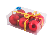 Ёлочные шары Волшебная страна PB8-6SMB-R (диаметр 80 мм, 6 шт.)