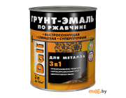 Грунт-эмаль по ржавчине Dali 3 в 1  винно-красный (RAL 3005) 2 л