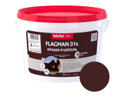 Краска водно-дисперсионная Flagman ВД-АК 1031к №385 матовая 3 л вишневый