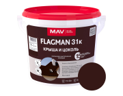 Краска водно-дисперсионная Flagman ВД-АК-1031к матовая 5 л шоколадно-коричневый