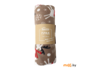 Плед флис Belezza Christmas deers (6155147) 120х150 см