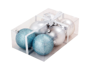 Ёлочные шары Волшебная страна PB8-6SMB-LB (диаметр 80 мм, 6 шт.)