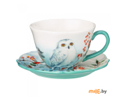 Чашка с блюдцем Lefard Лесная сказка Сова (409-202) 200 мл