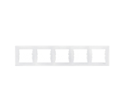 Рамка для розеток и выключателей Schneider Electric Sedna SDN5800921 5 пост (белый)