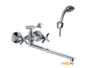 Смеситель двуручный универсальный с поворотным изливом Rossinka Silvermix RS42-80
