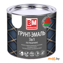 Грунт-эмаль по ржавчине Baumaster 3в1 RAL7024 серый графит 1,6 кг