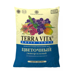 Грунт Terra Vita Живая Земля Цветочный 50 л Грунт Terra Vita Живая Земля Цветочный 50 л