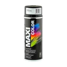 Аэрозольная эмаль Maxi Color термостойкая 400 мл (чёрный)