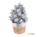 Растение заснеженное в плетеной корзинке (ANM101850) 27 см