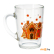 Кружка стеклянная Капучино. Пряничный домик (07с1334-40 ДЗ Прян домик) 300 мл