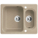 Кухонная мойка врезная на столешницу Belux KM 6150-01 бежевый