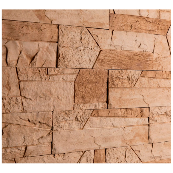 Плита гипсовая декоративная Stone mill Сланец Альпийский бежевый ПГД-1-Л (3602)