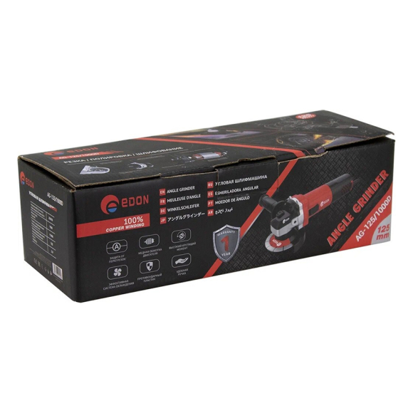 Машина шлифовальная угловая Edon AG-125/1000D (1001010217)