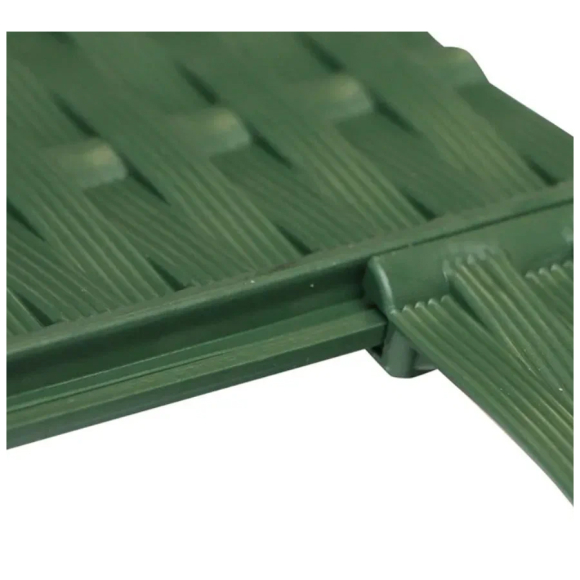 Бордюр садовый Протэкт Ротанг (хаки) БР-3.2 320x9 см