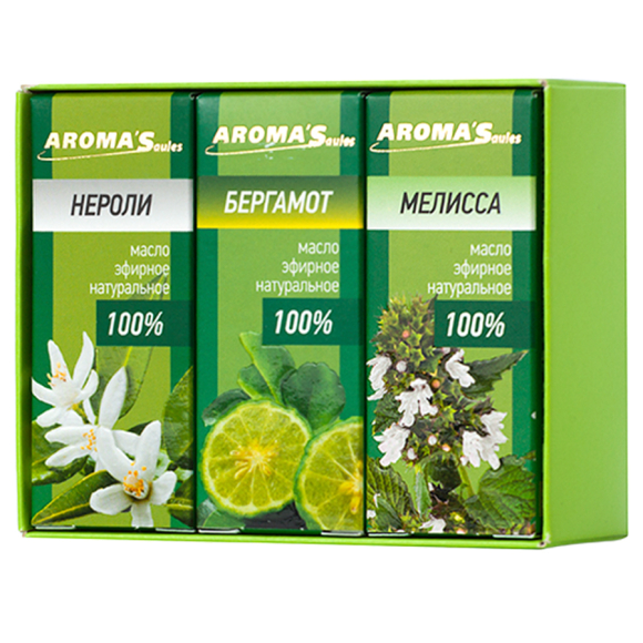 Набор эфирных масел Aroma Saules Для сна и релаксации 3x10 мл