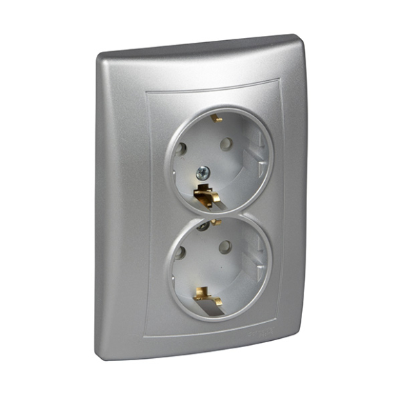 Розетка Schneider Electric Sedna SDN3000760 (алюминий)