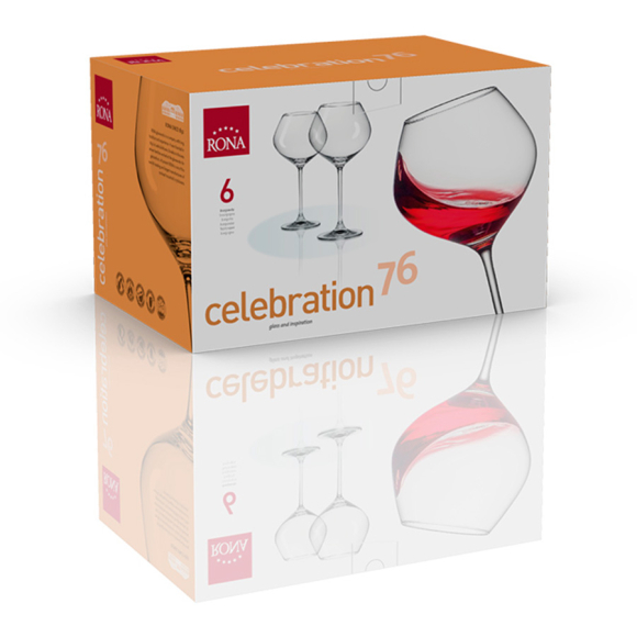 Набор бокалов для вина Rona Celebration Burgundy 6272 6 шт. 760 мл